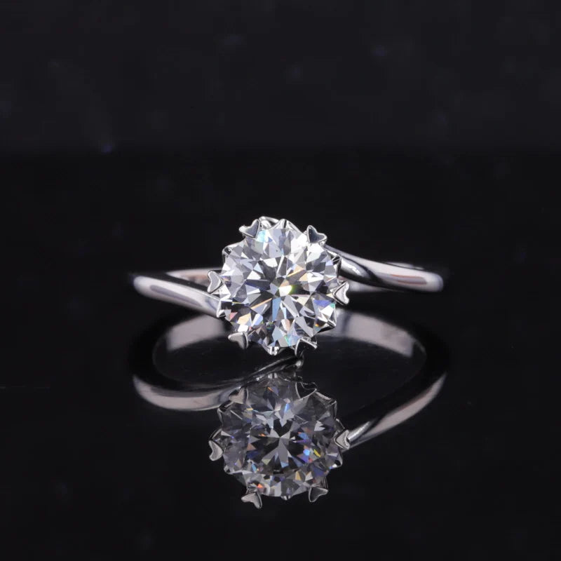Diamant Ring 1ct 10K/14K/18K Weißgold | IGI