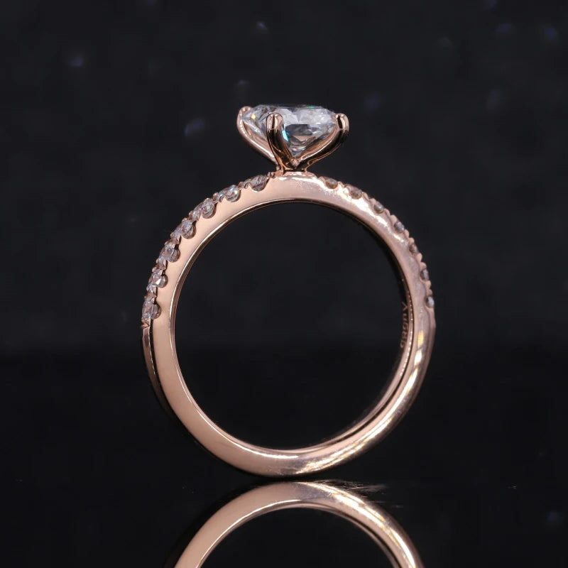 Diamant Ring Radiant Cut 14K Gold | Verlobungsring