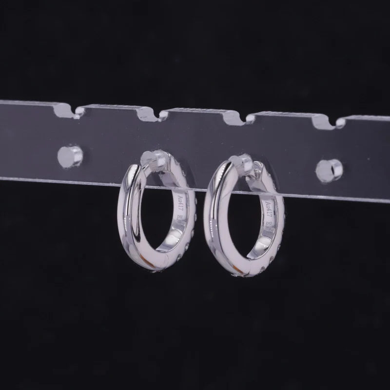 Diamant Creolen – 14k Gelbgold | Echte Diamant Ohrringe