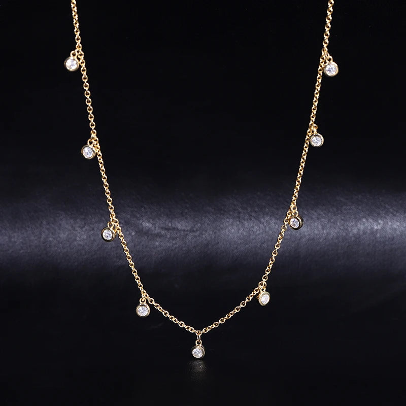 Dancing Diamond Halskette 18K Gelbgold | Lab Grown Diamant