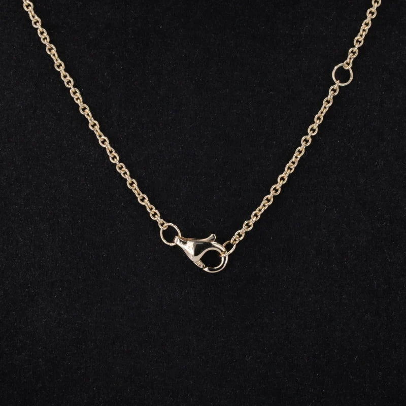 Diamant Anhänger Radiant Cut 14K Gold | Halskette 45cm