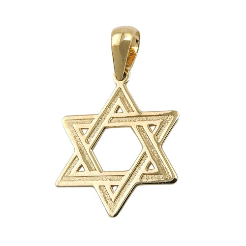 Davidstern Anhänger Gold 9 Karat – Magen David 375er Gelbgold