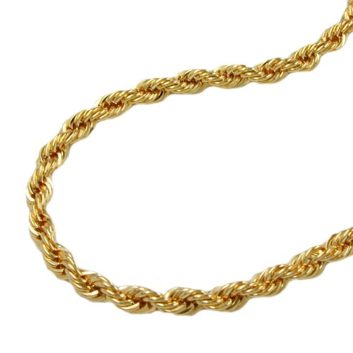 Kette 3,3mm Kordelkette 9Kt GOLD 45cm