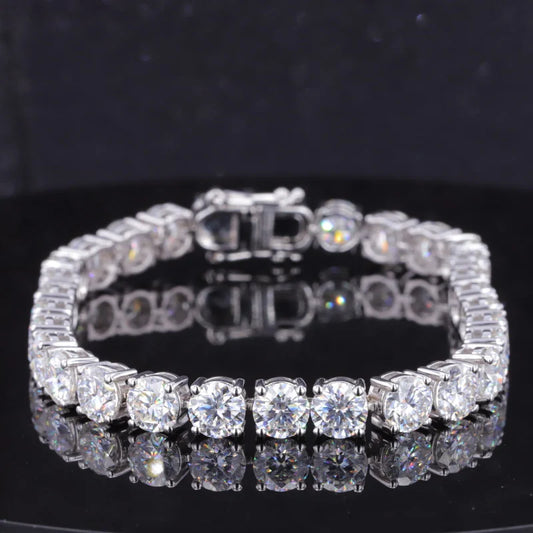 Tennisarmband Diamant 10K Weißgold | 6mm