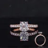 Diamant Ring Radiant Cut 14K Gold | Verlobungsring