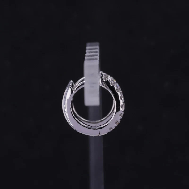 Diamant Creolen – 14k Gelbgold | Echte Diamant Ohrringe