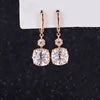 Moissanit Ohrringe – 14k Gelbgold | Cushion OMC & OEC Moissanit