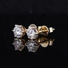 Moissanit Ohrstecker – 14k Gold | Ohrringe in Gelbgold, Weißgold & Roségold