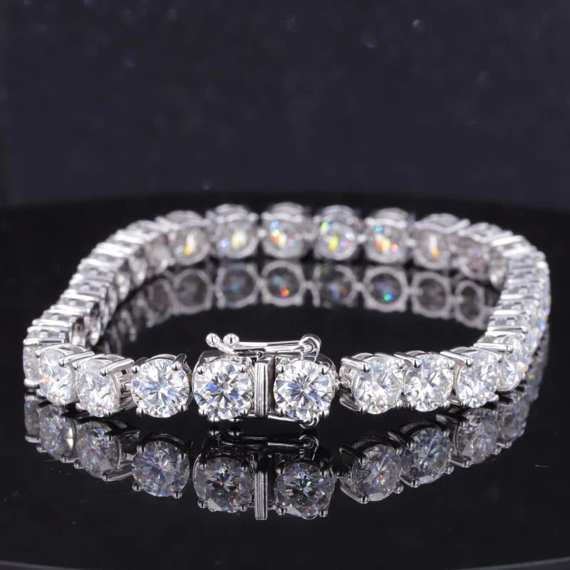 Tennisarmband Diamant 10K Weißgold | 6mm