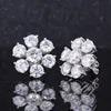Moissanite Ohrstecker Weißgold 10K/14K/18K | Diamant-Optik