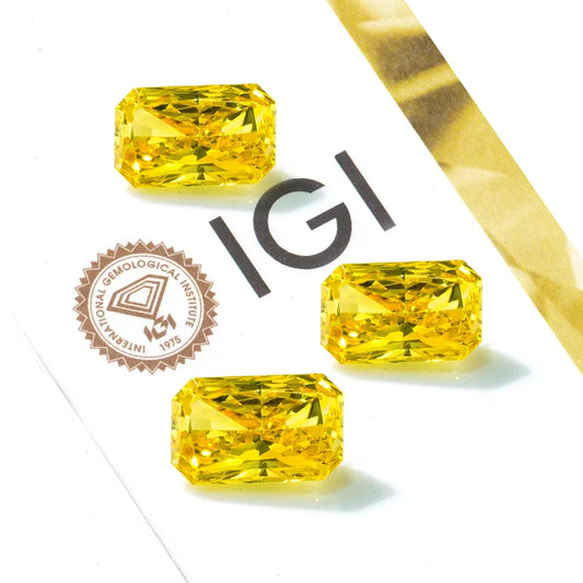 Diamant Gelb Radiant Cut 0.5ct | IGI Zertifiziert