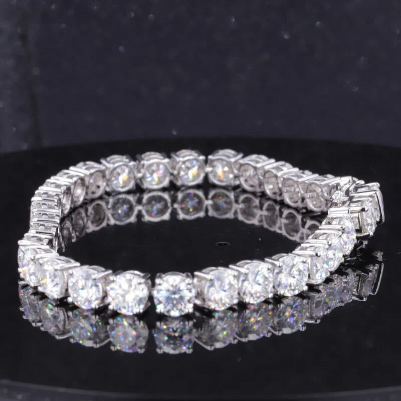 Tennisarmband Diamant 10K Weißgold | 6mm