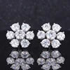 Moissanite Ohrstecker Weißgold 10K/14K/18K | Diamant-Optik
