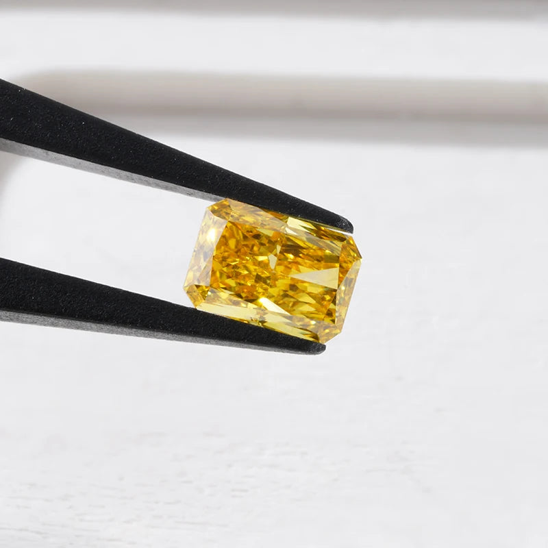 Diamant Gelb Radiant Cut 0.5ct | IGI Zertifiziert