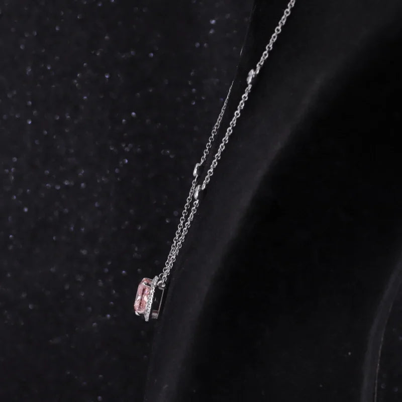 Fancy Pink Diamant Anhänger 2ct 14K Weißgold | IGI