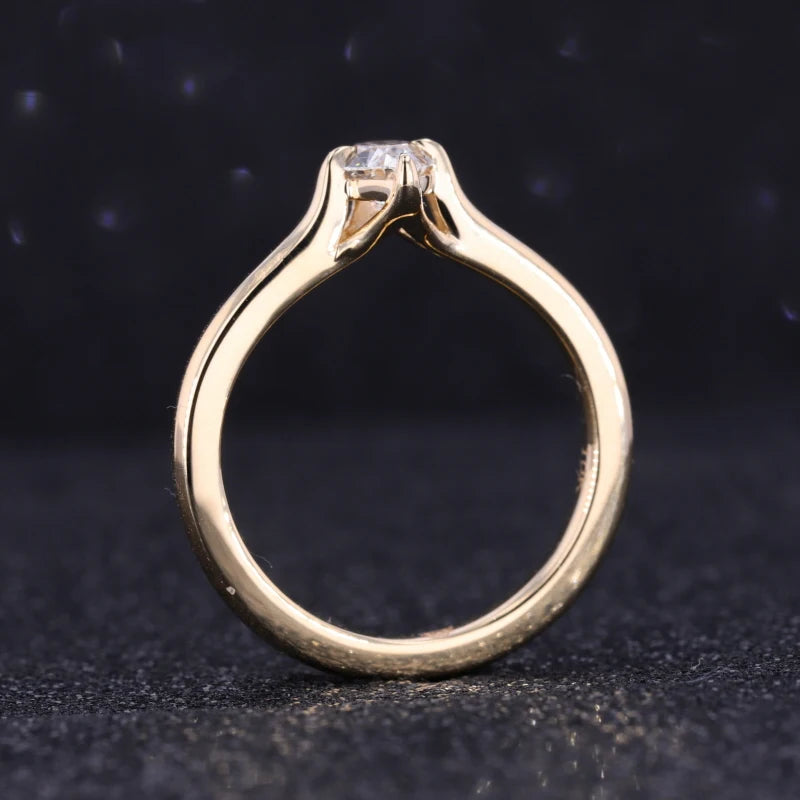 Moissanite Ring Marquise Cut | 10K/14K/18K Gold individuell