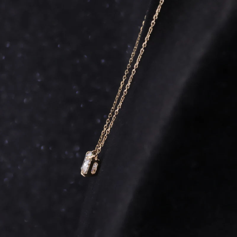 Diamant Halskette Oval 1-3ct | 14K Gold IGI
