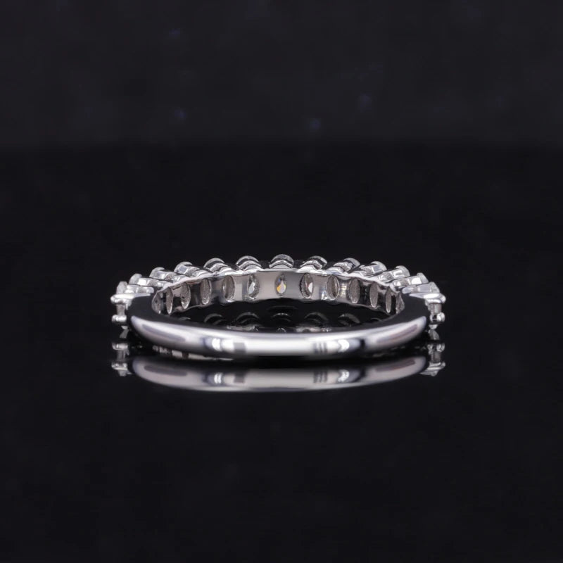 Moissanite Ring Oval 925 Silber | Verlobungsring