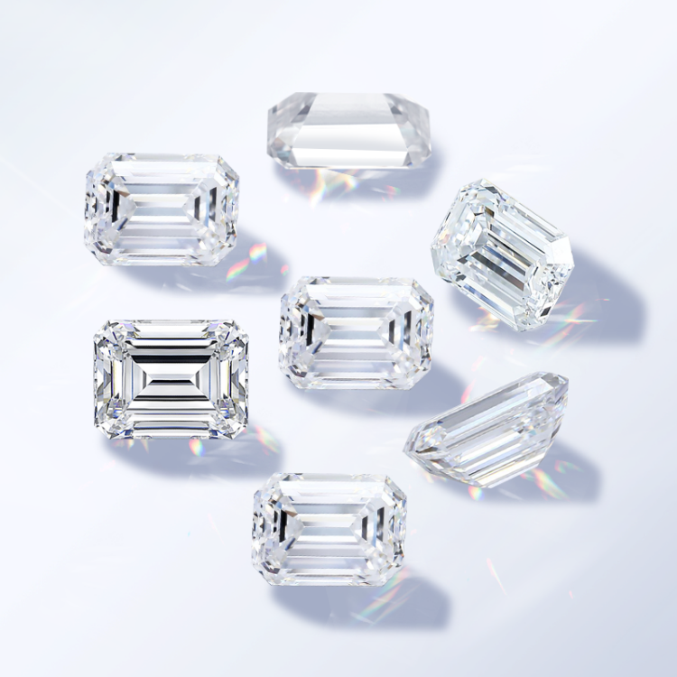 Diamant Smaragdschliff 0.5-1.5ct | IGI Zertifiziert