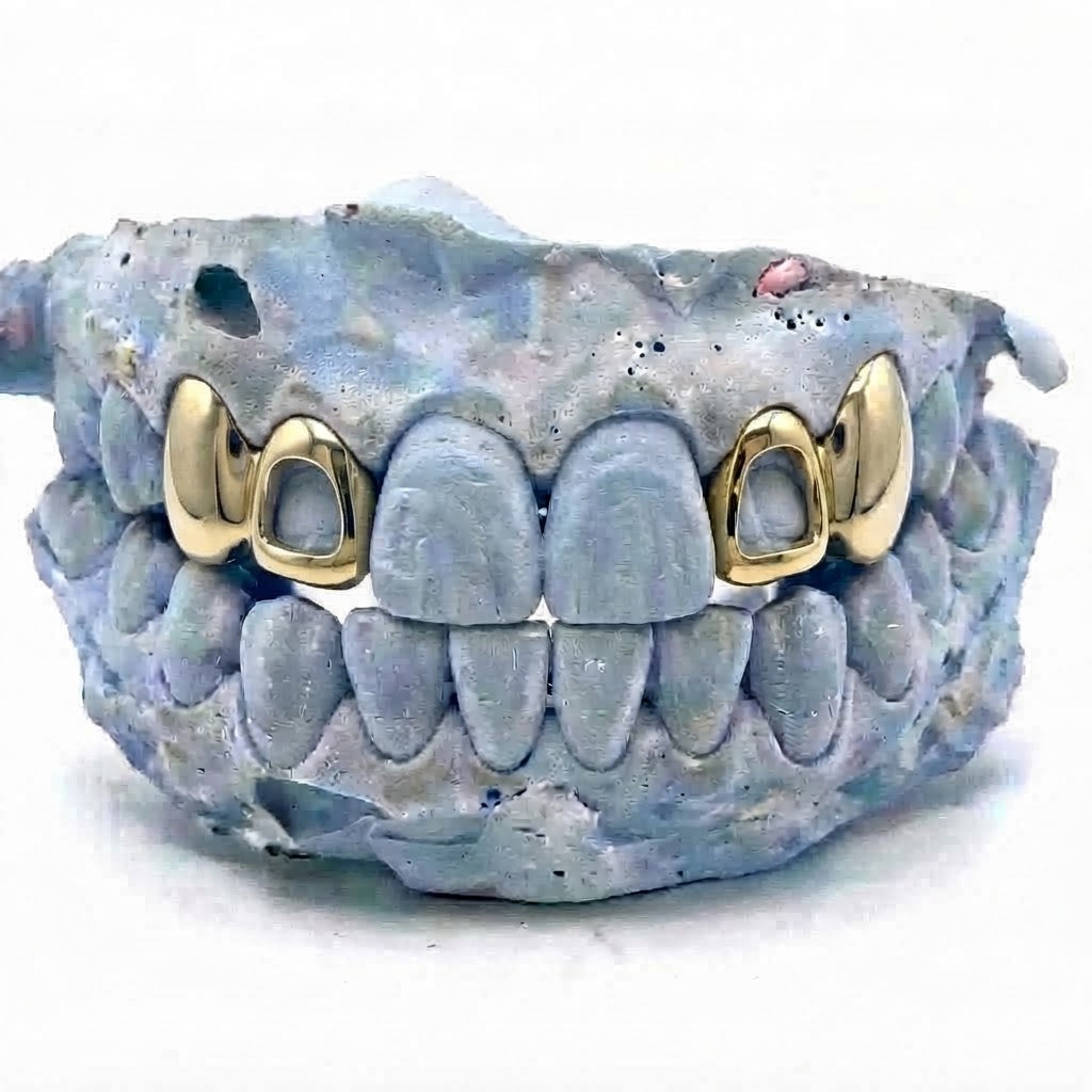 Vierer Cap - Gold Grillz TOP  Version 5